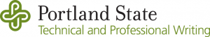 Logo for Portland State University Technical and Professional Writing program 