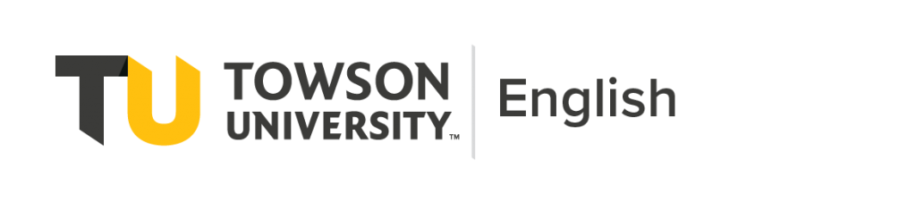 Towson University English Department Logo