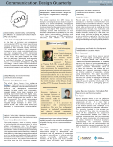 March 2021 Abstract Zine. Shows a number of abstracts for the latest articles from CDQ